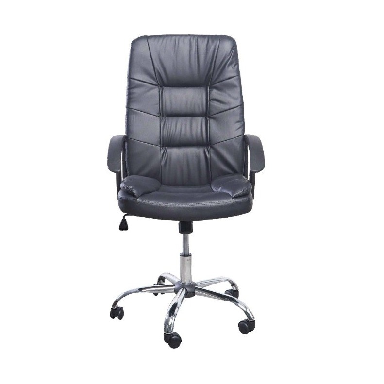Silla Gerencial de Cuero — Alto Respaldo Acolchado - Imagen 2