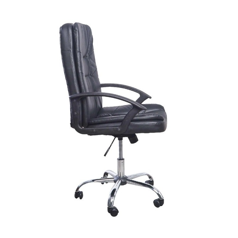 Silla Gerencial de Cuero — Alto Respaldo Acolchado - Imagen 3